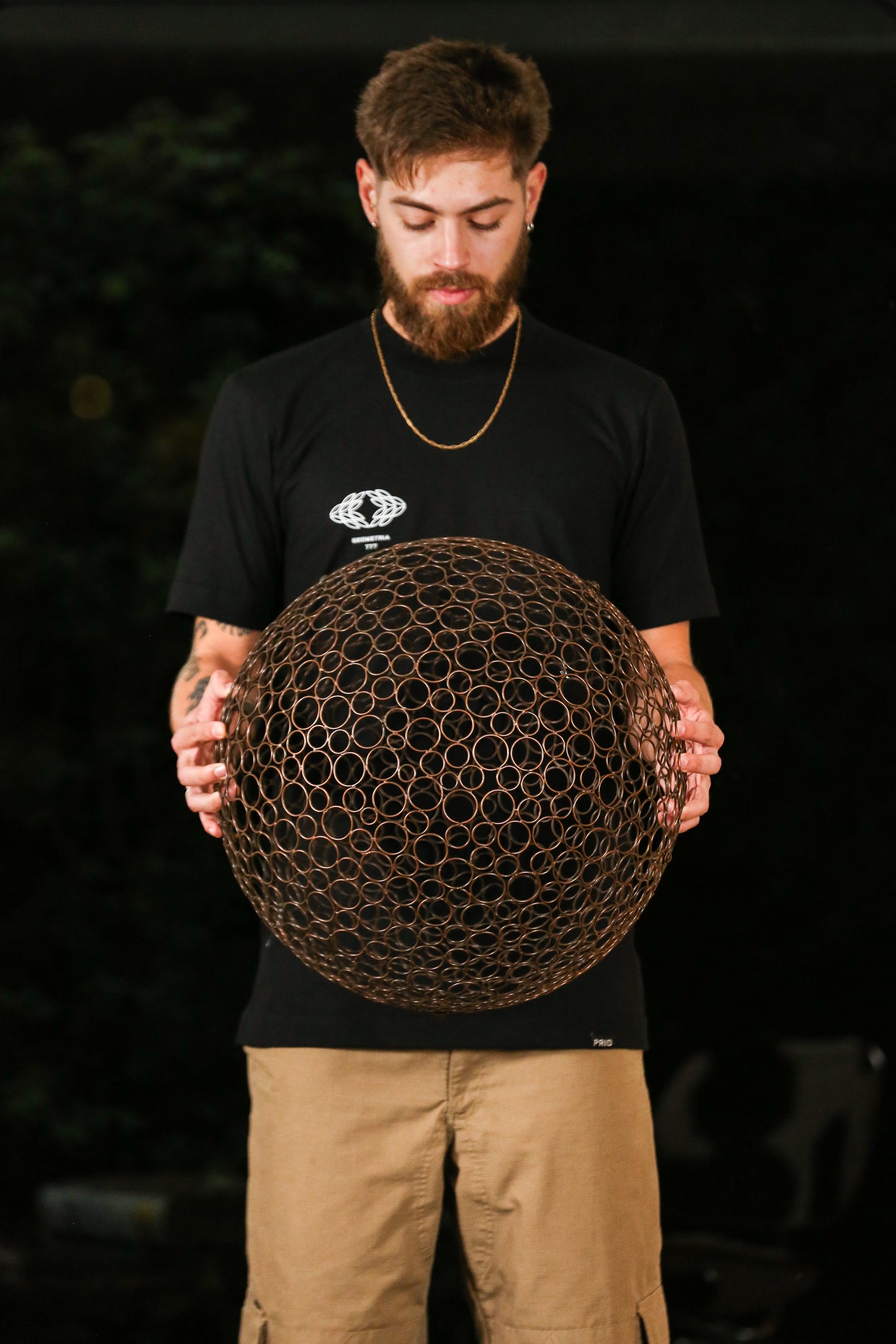 Camiseta Section T "GEOMETRIA777" (preta)