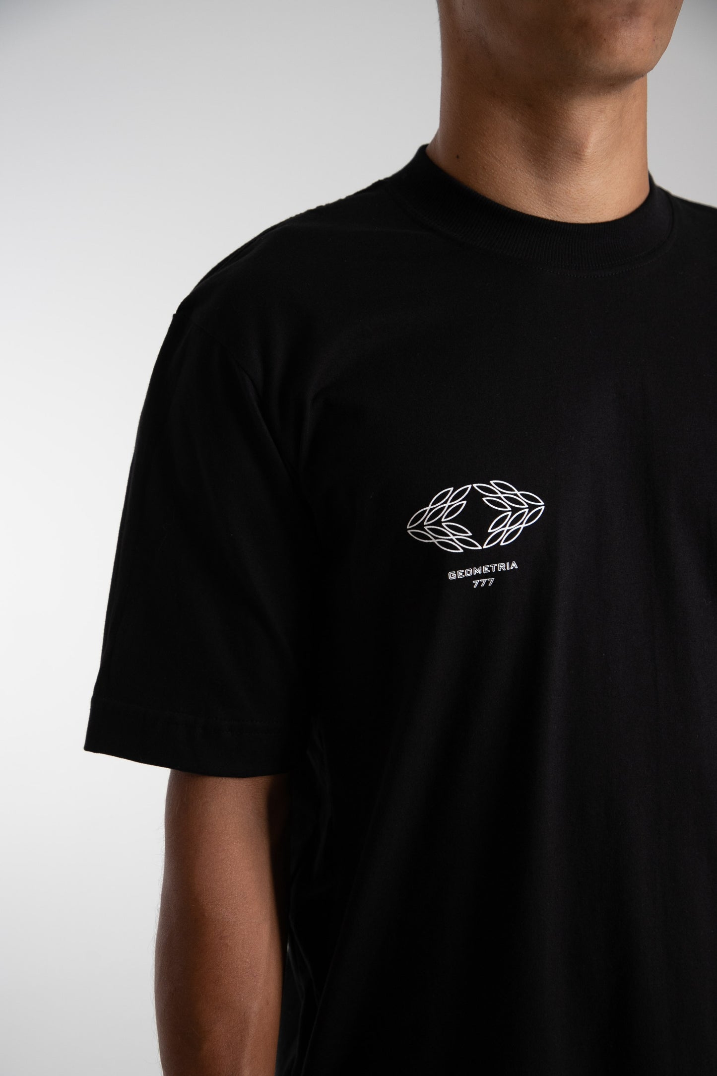 Camiseta Section T "GEOMETRIA777" (preta)